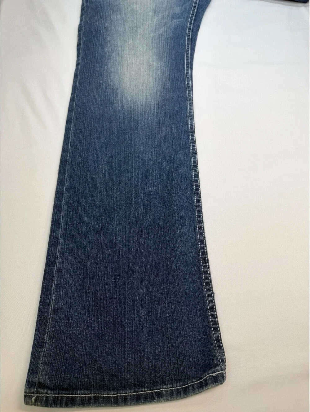 Buffalo David Bitton Men's Jeans Six-X Basic Slim Straight Mid Rise Size 36 Blue